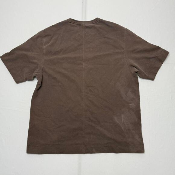Abercrombie & Fitch brown premium essentials tee men’s small soft cotton - Picture 3 of 5